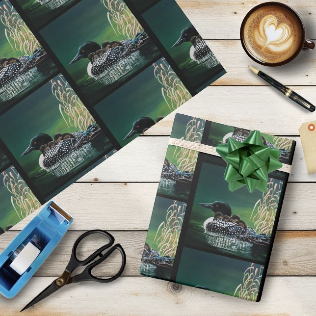 Loon Family Outing Wrapping Paper (Creator Uploaded)