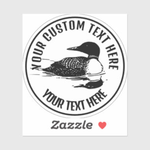 Loon Icon Logo Custom Vinyl