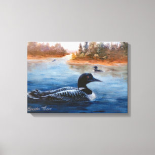 Loon Lake Wrapped Canvas Print