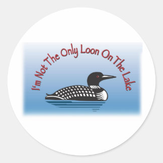 Loon Line of Fun Products Classic Round Sticker