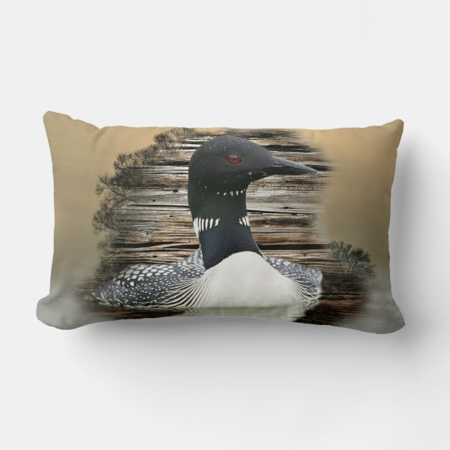 Loon Lumbar Pillow (Front)