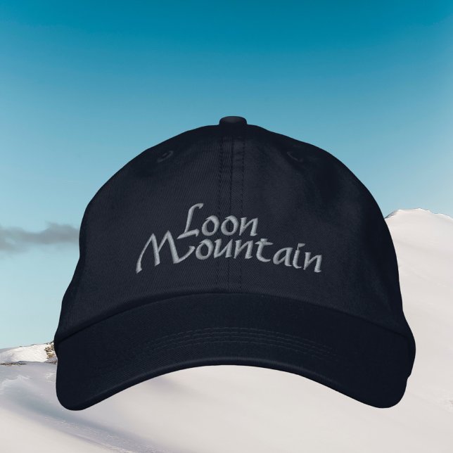 Loon Mountain New Hampshire Embroidered Hat (Creator Uploaded)
