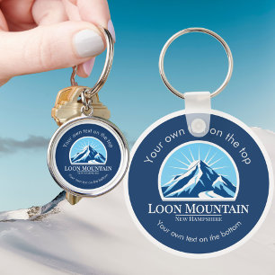 Loon Mountain New Hampshire ski vacation Keychain