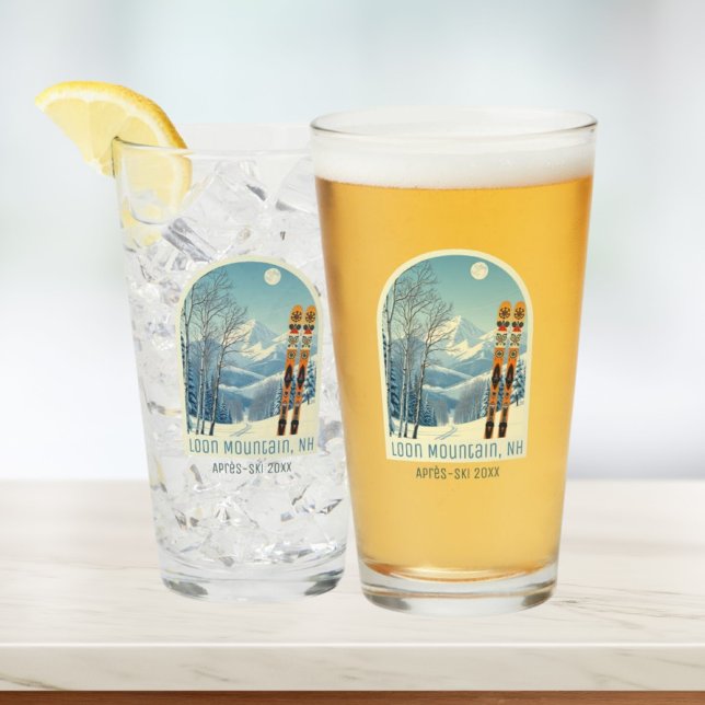 Loon Mountain NH vacation après ski shot glass (Creator Uploaded)