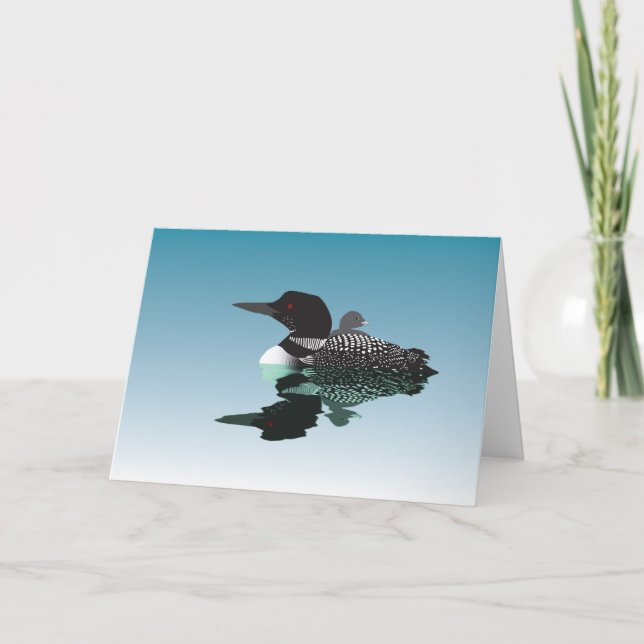Loon Note Card (blank) (Front)