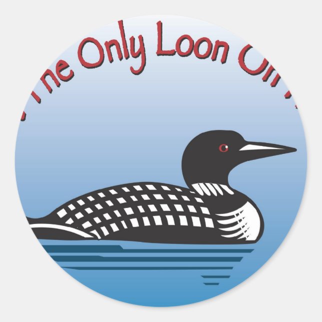 Loon Products Classic Round Sticker (Front)