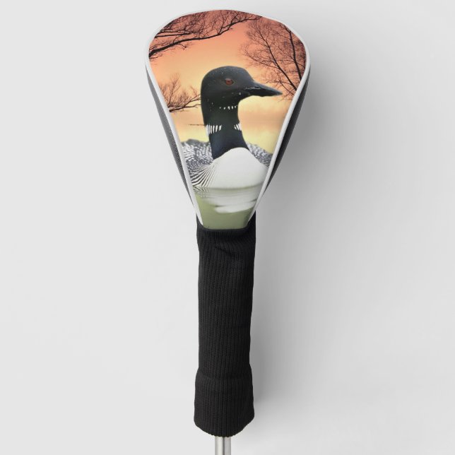 Loon Reflections Golf Head Cover (Front)