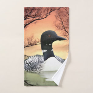 Loon Reflections Hand Towel