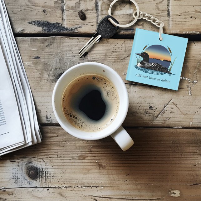 Loon Sunset Blue Keychain (Creator Uploaded)