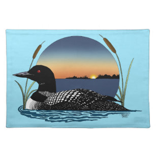 Loon Sunset Placemat