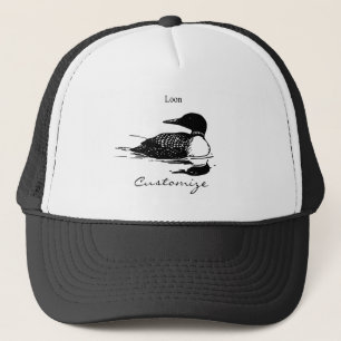 Loon Swimming Bird Art Thunder_Cove Trucker Hat