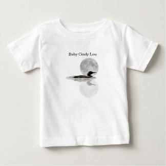 Loon Swims In The Moonlight Baby T-Shirt