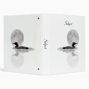 Loon Swims In The Moonlight Binder