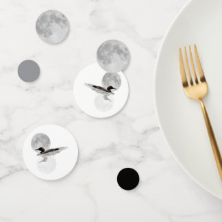 Loon Under Full Moon Table Confetti