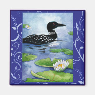 Loon, water fowl, nature, northern lake magnet