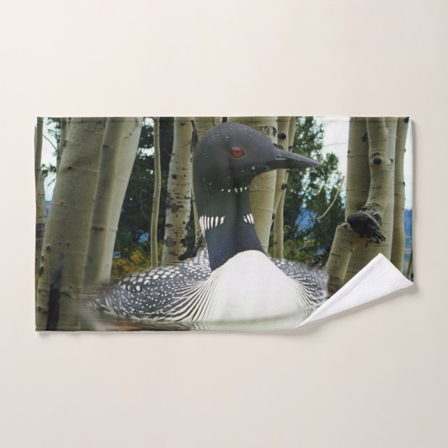 Loon Wilderness Bath Towel Set (Hand Towel)