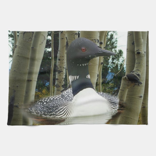 Loon Wilderness Kitchen Towel (Horizontal)