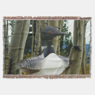 Loon Wilderness Throw Blanket