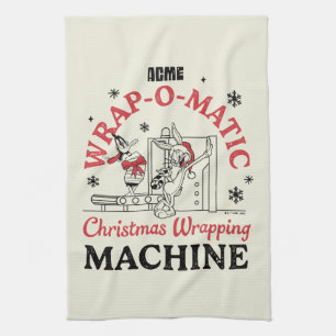 LOONEY TUNES™ ACME Wrap-O-Matic Wrapping Machine Kitchen Towel