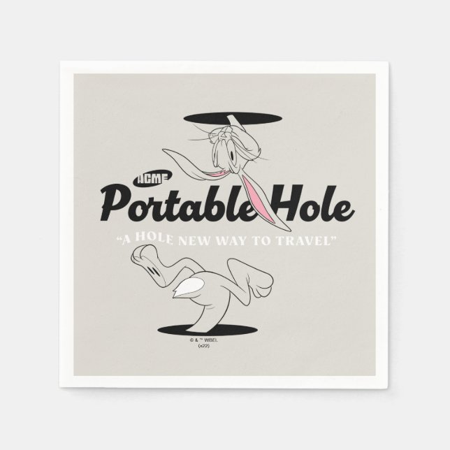 LOONEY TUNES™ | BUGS BUNNY™ ACME Portable Hole Napkin (Front)