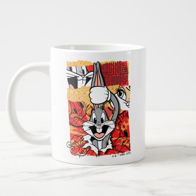 LOONEY TUNES™ | BUGS BUNNY™ Pop-up Graphic Large Coffee Mug (Left)