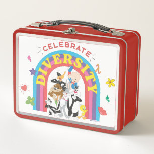 LOONEY TUNES™ - Celebrate Diversity Pride Rainbow Metal Lunch Box