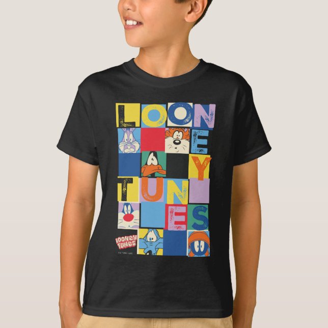 LOONEY TUNES™ Character Checker Blocks T-Shirt (Front)