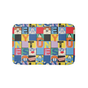 LOONEY TUNES™ Character Chequered Blocks Bath Mat