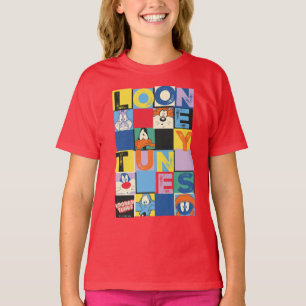 LOONEY TUNES™ Character Chequered Blocks T-Shirt