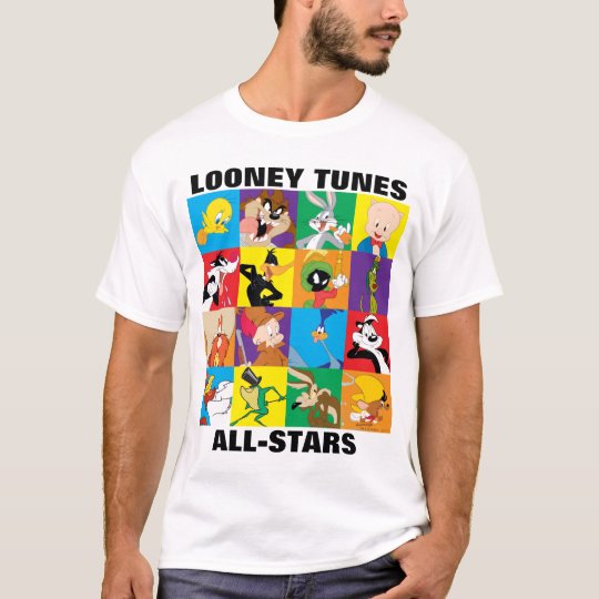 Looney Tunes Character Grid T Shirt Zazzle Ca