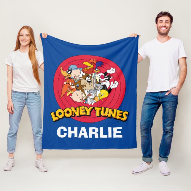 LOONEY TUNES™ Character Logo Fleece Blanket (In Situ)