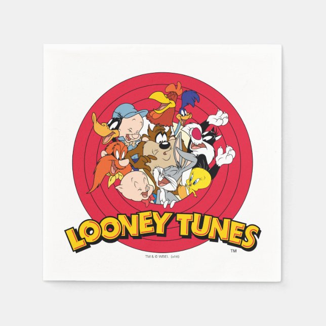 LOONEY TUNES™ Character Logo Napkin (Front)