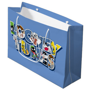 LOONEY TUNES™ Characters in Lettering Large Gift Bag