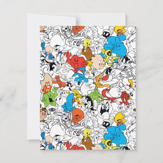 LOONEY TUNES™ Colour Pop Pattern Card (Front)