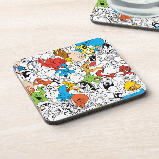 LOONEY TUNES™ Colour Pop Pattern Coaster (Left Side)