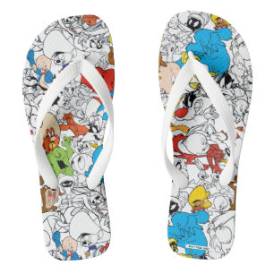 LOONEY TUNES™ Colour Pop Pattern Flip Flops