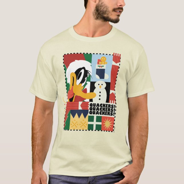 LOONEY TUNES™ DAFFY DUCK™ Holiday Quackers T-Shirt (Front)