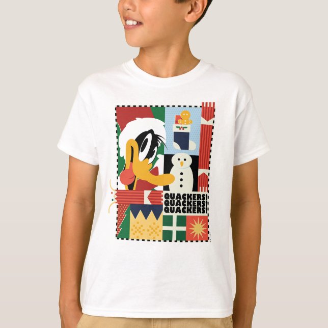 LOONEY TUNES™ DAFFY DUCK™ Holiday Quackers T-Shirt (Front)