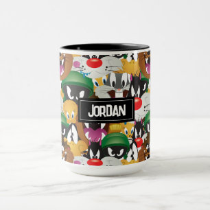 LOONEY TUNES™ Emoji Pattern   Add Your Name Mug