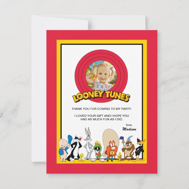 LOONEY TUNES™ - Groupe de caractères | Merci d'ann (Devant)
