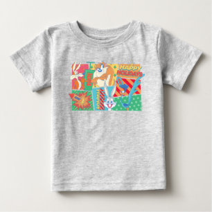 LOONEY TUNES™   Happy Holidays Pattern Baby T-Shirt