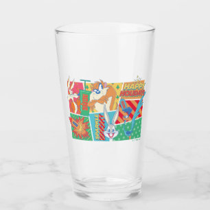 LOONEY TUNES™   Happy Holidays Pattern Glass