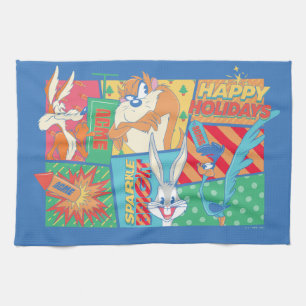 LOONEY TUNES™   Happy Holidays Pattern Kitchen Towel