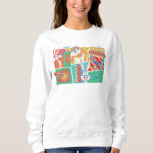 LOONEY TUNES™ Happy Holidays Pattern Sweatshirt