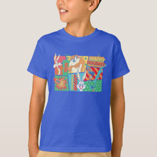 LOONEY TUNES™ Happy Holidays Pattern T-Shirt