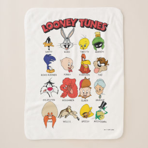 LOONEY TUNES™ Headshots Sherpa Blanket