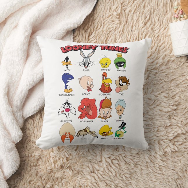LOONEY TUNES™ Headshots Throw Pillow (Blanket)