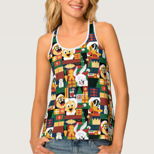 LOONEY TUNES™Holiday Block Pattern Tank Top