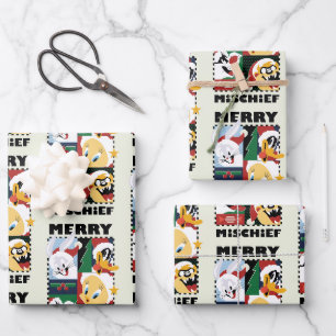 LOONEY TUNES™ Holiday Merry Mischief Wrapping Paper Sheet