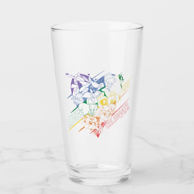 LOONEY TUNES™ - Love and Celebrate Glass (Front)